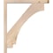 Ekena Millwork Imperial Block Smooth Bracket w/ Offset Brace, Douglas Fir, 3 1/2"W x 24"D x 28"H BKT0402X24X28IMP05SDF - alternate 2